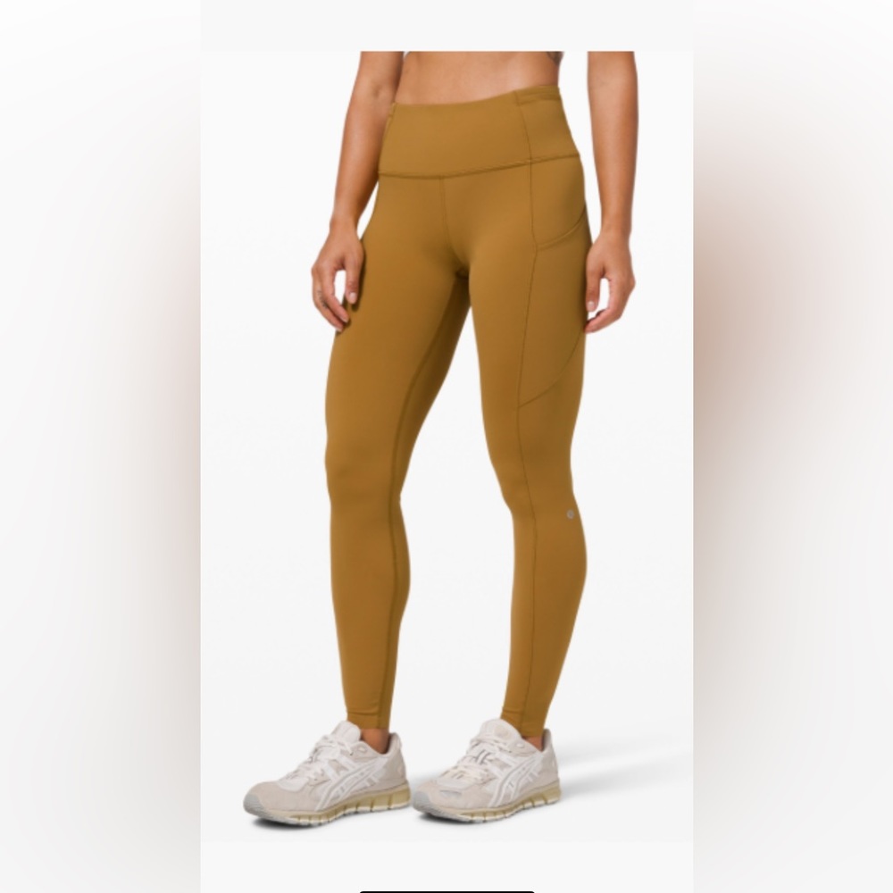 Lululemon FAST AND FREE HIGH-RISE TIGHT 28" Spiced Bronze SIZE 6